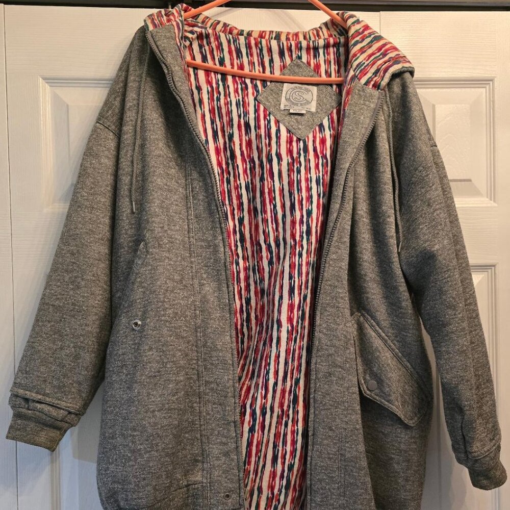 Be The Current Seen Grey women's one size fits all jacket.